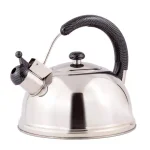 Creative Home Cobra 10.8-Cup Stainless Steel Whistling Stovetop Tea Kettle, Mirror Finish thumbnail 1