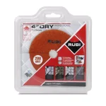 Rubi 4 in. 200 Grit Resin Dry Polishing Pad for Engineered Stone, Concrete, Marble & Granite thumbnail 2