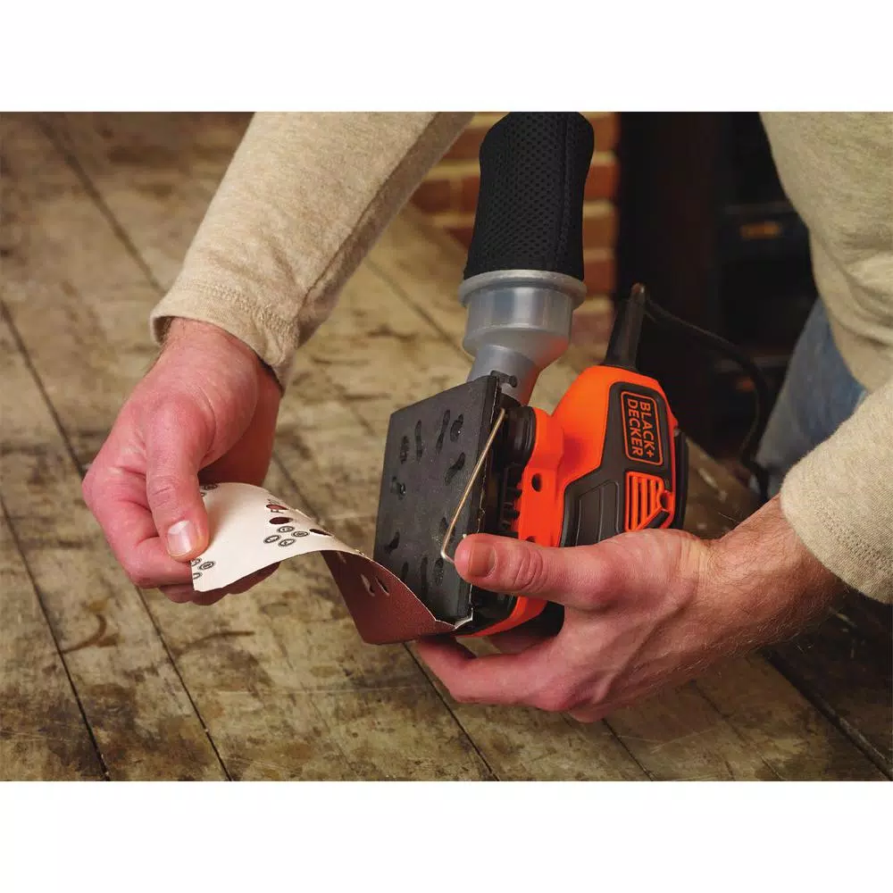 BLACK+DECKER BDEQS300 1/4 Sheet Orbital Sander, 2 Amp, Corded