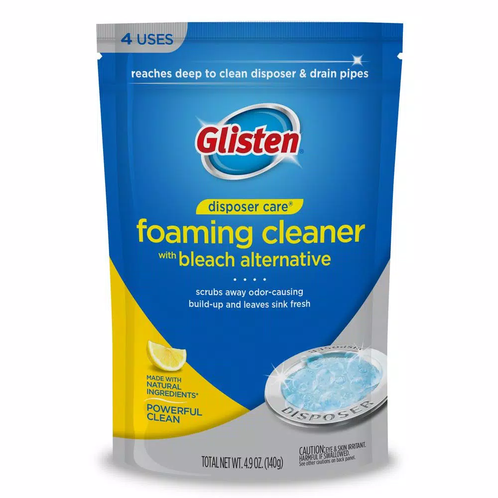 SUMMIT BRANDS Glisten Disposer Care Lemon Foaming Garbage Disposal Cleaner, 4-Count
