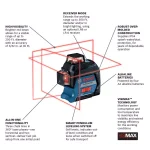 Bosch GLL3-300 360-Degree 3-Plane Self-Leveling Line Laser, 300 ft. Range thumbnail 2