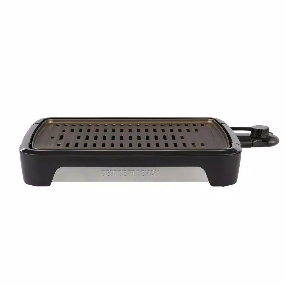 George Foreman Smokeless Indoor Countertop Grill, 172 sq. in. Cooking Surface, Black
