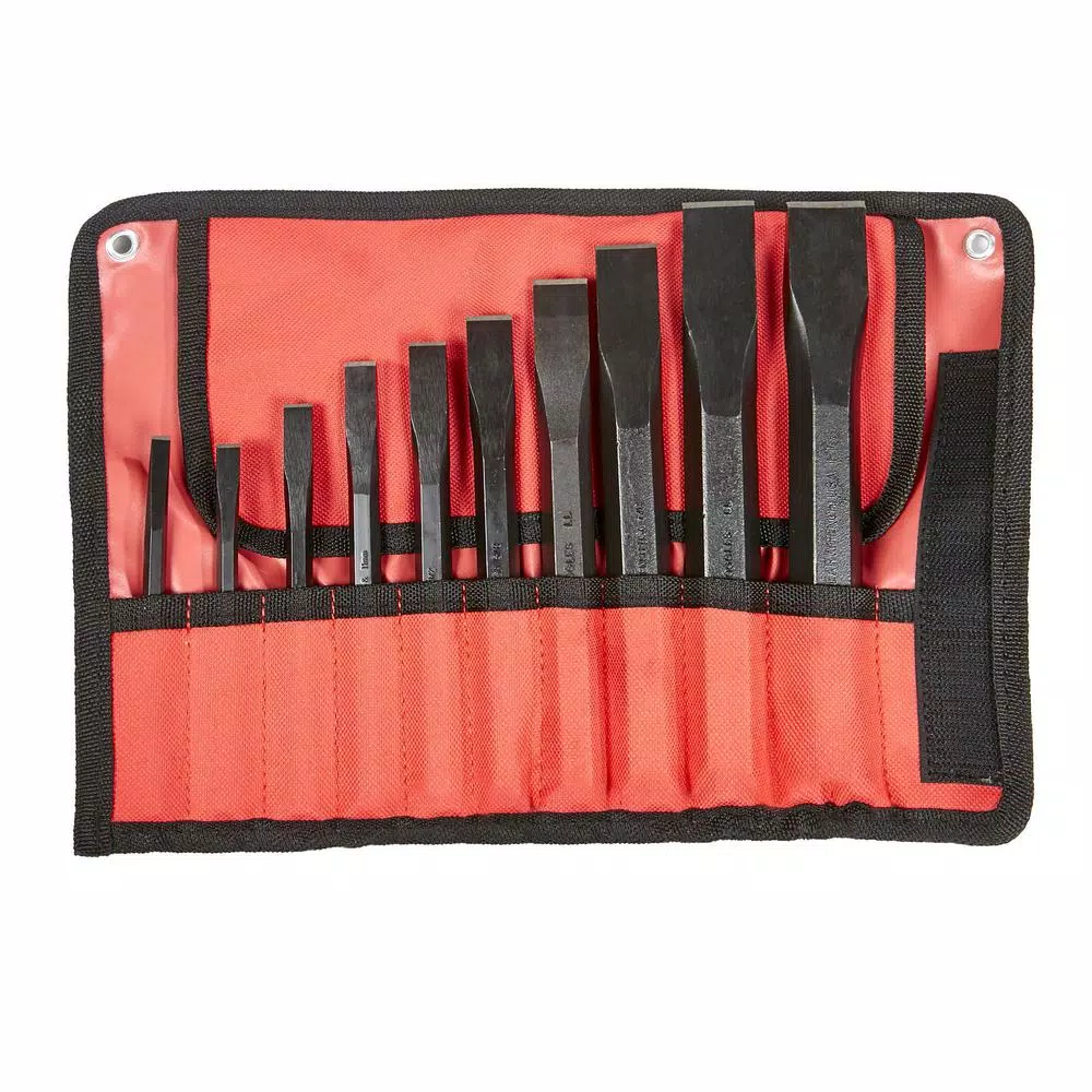 GearWrench 10-Piece Cold Chisel Set with Tool Roll