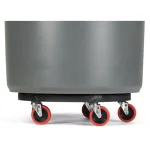 Rubbermaid Commercial Products Rubbermaid Brute Quiet Trash Can Dolly with Non-Marking Red Casters thumbnail 3