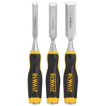 DEWALT DWHT 3-Piece Wood Chisel Set with Bonus 1-1/4 in. and 1-1/2 in. Chisels thumbnail 2