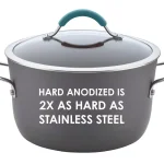 Rachael Ray Cucina 11-Inch Hard-Anodized Nonstick Stir Fry Pan with Lid thumbnail 4