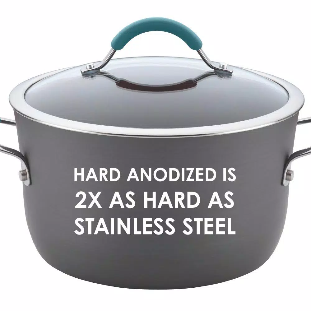 Rachael Ray Cucina 11-Inch Hard-Anodized Nonstick Stir Fry Pan with Lid