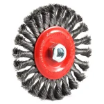 Forney 6 in. Twist Knot Wire Wheel Brush with 5/8 in.-11 Threaded Arbor thumbnail 4