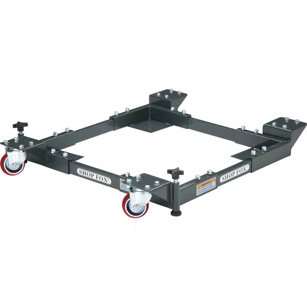 Shop Fox Heavy-Duty Adjustable Mobile Base for Power Tools, 700 lb Capacity