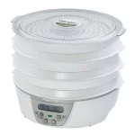 Presto Dehydro 6-Tray Digital Electric Food Dehydrator with Thermostat and Timer, White thumbnail 1