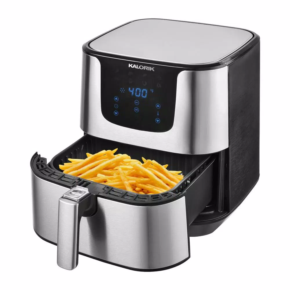 Kalorik 3.5 Qt. Stainless Steel Digital Air Fryer with 8 Presets
