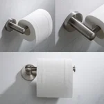 KRAUS Elie Brushed Nickel Toilet Paper Holder - Solid Brass thumbnail 3