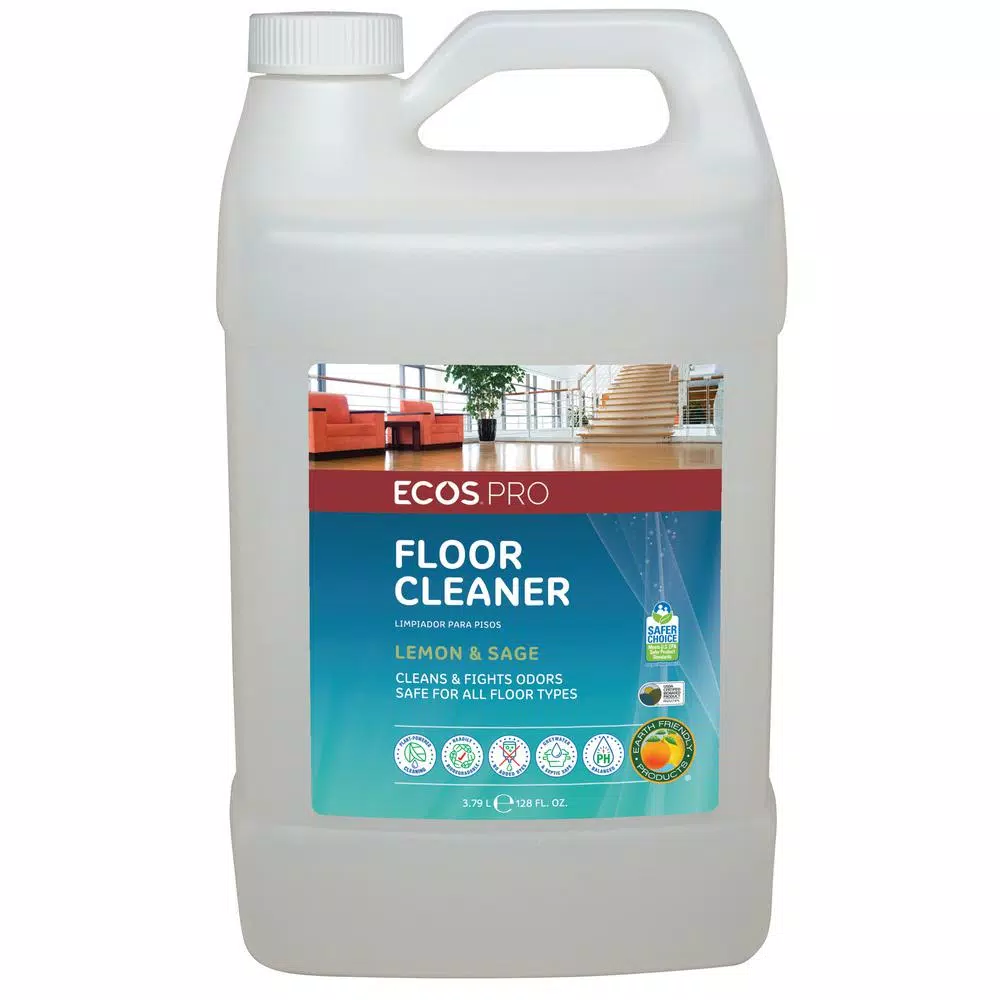 ECOS Pro Floor Cleaner, 128 oz. Ready-to-Use Liquid for Hardwood, Laminate, Tile, and Vinyl