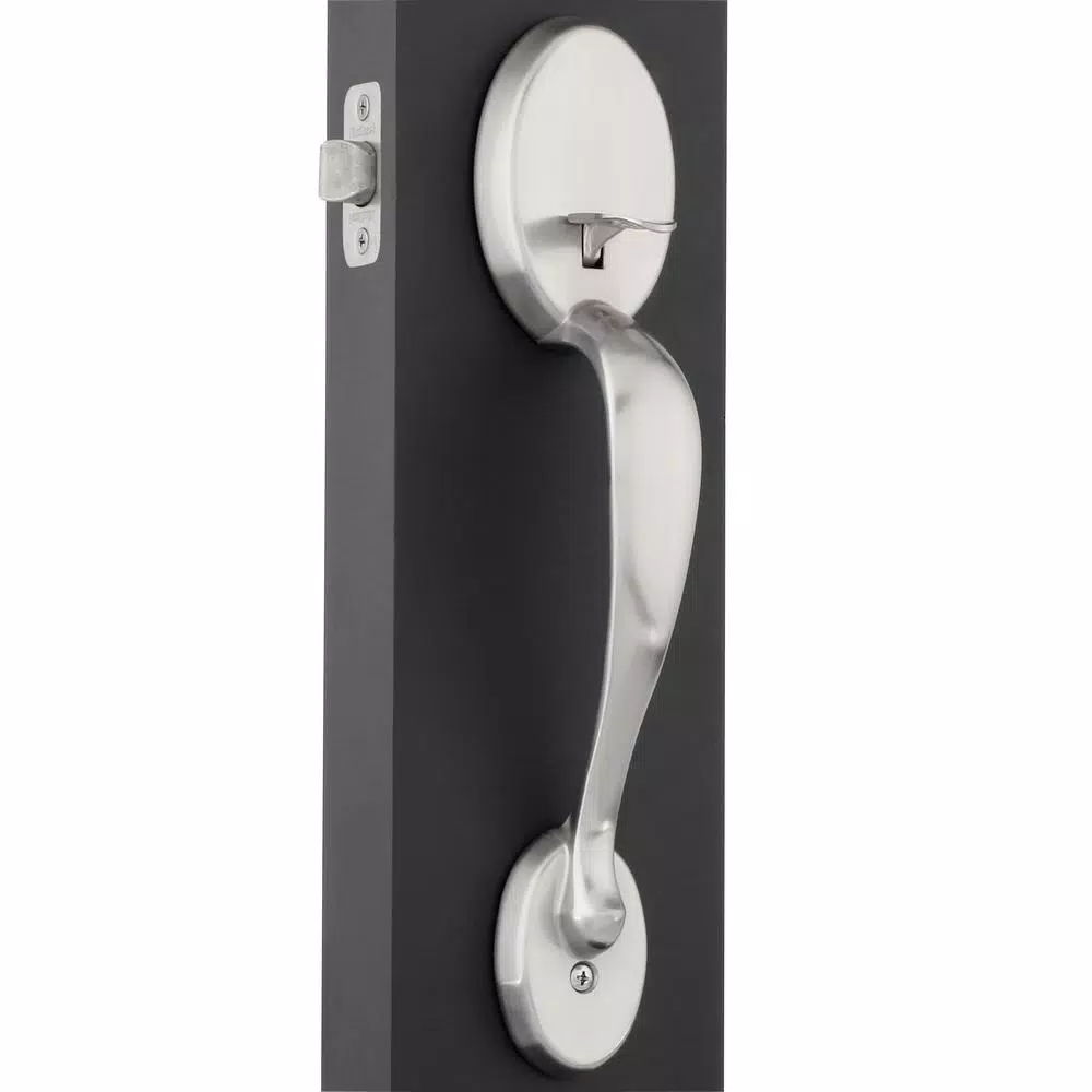 Kwikset Signature Series Chelsea Satin Nickel Left-Handed Tustin Door Lever