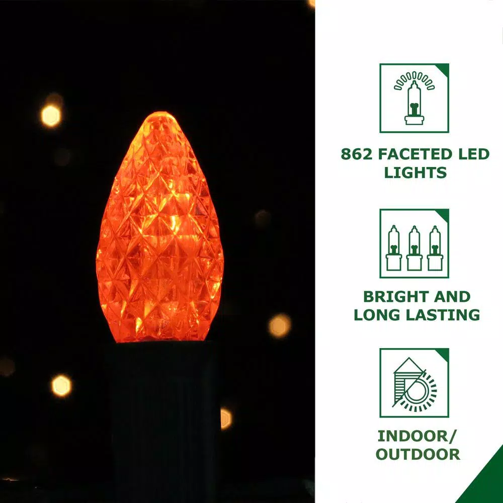 Fraser Hill Farm 3-Piece Gingerbread LED Christmas Light Set, Multi-Color, 862 Lights