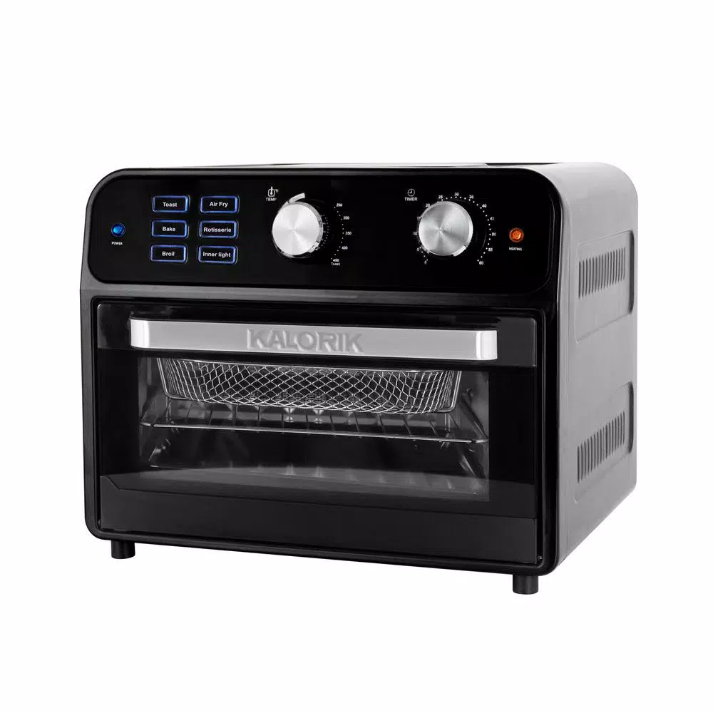 KALORIK 22 Qt. Digital Air Fryer Toaster Oven with Rotisserie - Black