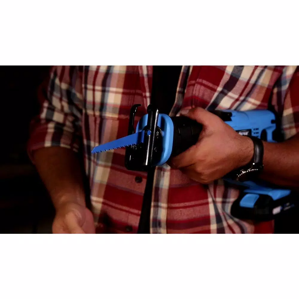 Pulsar PT2120 20V Cordless Reciprocating Saw Kit with 2 Ah Battery, Charger, and Assorted Blades