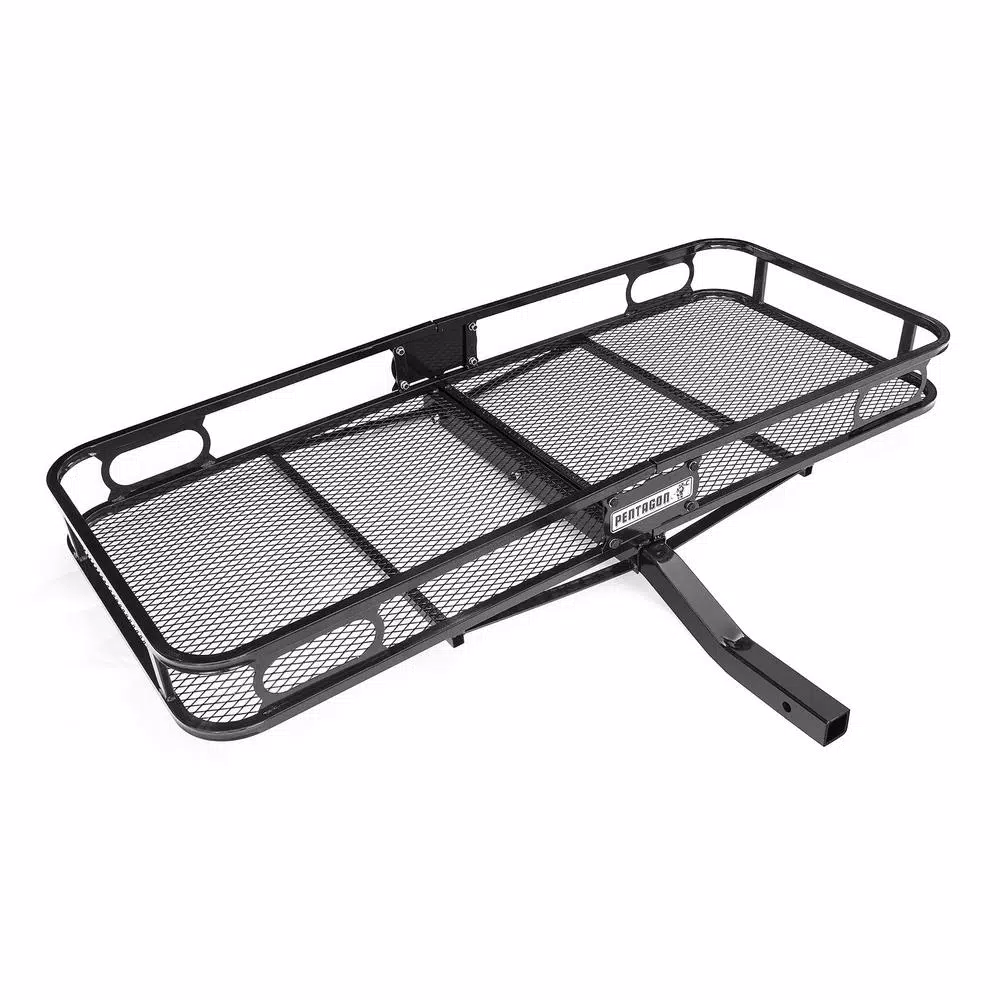 Pentagon Tools 500 lbs. Capacity Trailer Hitch Hauler Rack for SUVs and Trucks