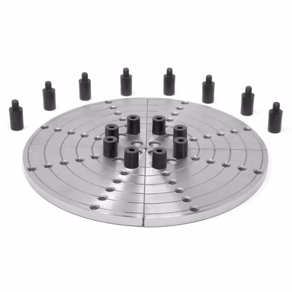 WEN 8 in. Flat Lathe Chuck Jaws for Bowl Turning, Compatible with LA4374 3.75 in. Chuck
