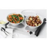 Betty Crocker 5 Qt. Stainless Steel Buffet Server and Warming Tray thumbnail 5