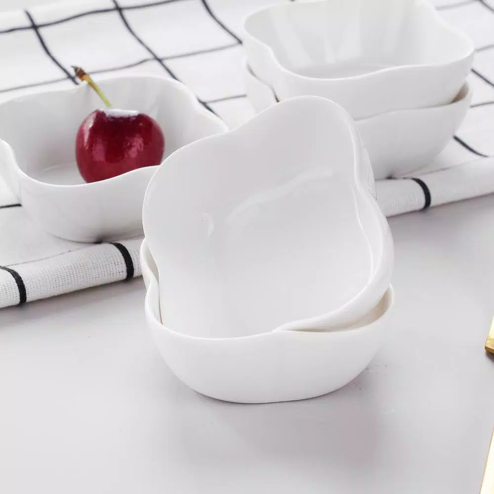 MALACASA 3 in. White Porcelain Ramekins Set of 12, Ceramic Serving Bowls for Creme Brulee and Dipping Sauces