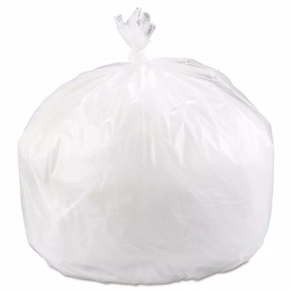 Inteplast High-Density Can Liner 45 Gallon, 40 x 48 in, 16 Micron, Clear, 250 Count
