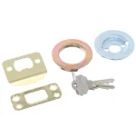 Baldwin Prestige Wesley Single Cylinder Door Handleset with Alcott Knob, Lifetime Polished Brass thumbnail 4