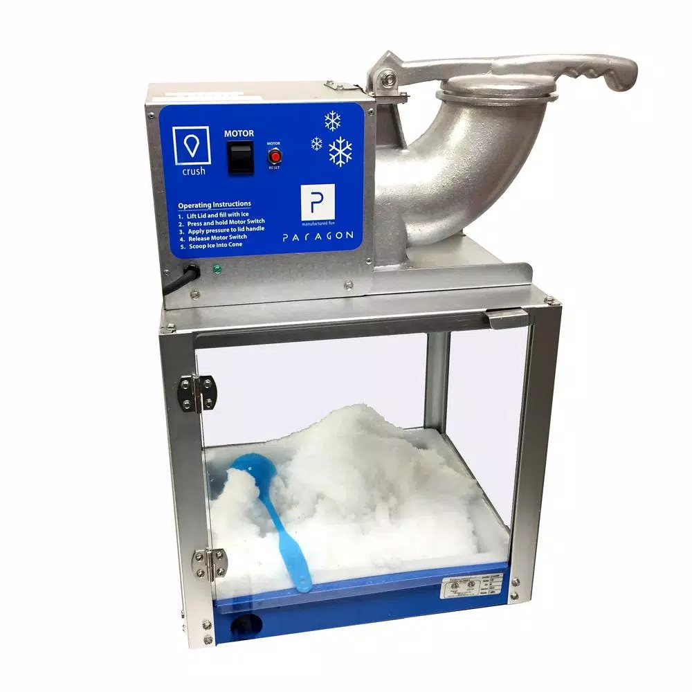 Paragon Simply-A-Blast 8000 oz. Blue Stainless Steel Countertop Snow Cone Machine