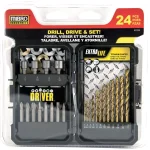MIBRO 24-Piece Titanium Drill Bit, Screwdriver Bit, and Nut Setter Set thumbnail 3