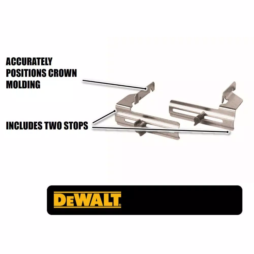 DEWALT Miter Saw Crown Stops - Set of 2 Steel Accessories