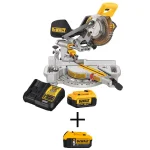 DEWALT 20V MAX XR Cordless 7-1/4 in. Miter Saw Kit with 5.0Ah Battery and Charger thumbnail 1