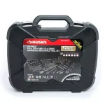 Husky 105-Piece Universal Mechanics Tool Set with 100-Position Ratchets and Knurl Grip Sockets thumbnail 3
