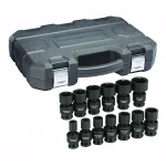 GEARWRENCH 1/2 in. Drive 6-Point SAE Impact Socket Set with Universal Joint, 13-Piece thumbnail 1