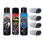 Dry Shine Waterless Car Wash Exterior Detailing Kit with 4 Dual Pile Microfiber Towels thumbnail 1