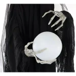 Haunted Hill Farm 7.5 ft. Animated Phantom Witch with Multi-Color LED Crystal Ball Halloween Prop thumbnail 12