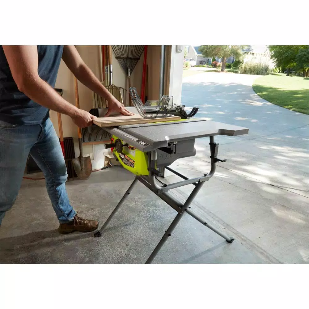 RYOBI 10 in. 15 Amp Table Saw with Folding Stand