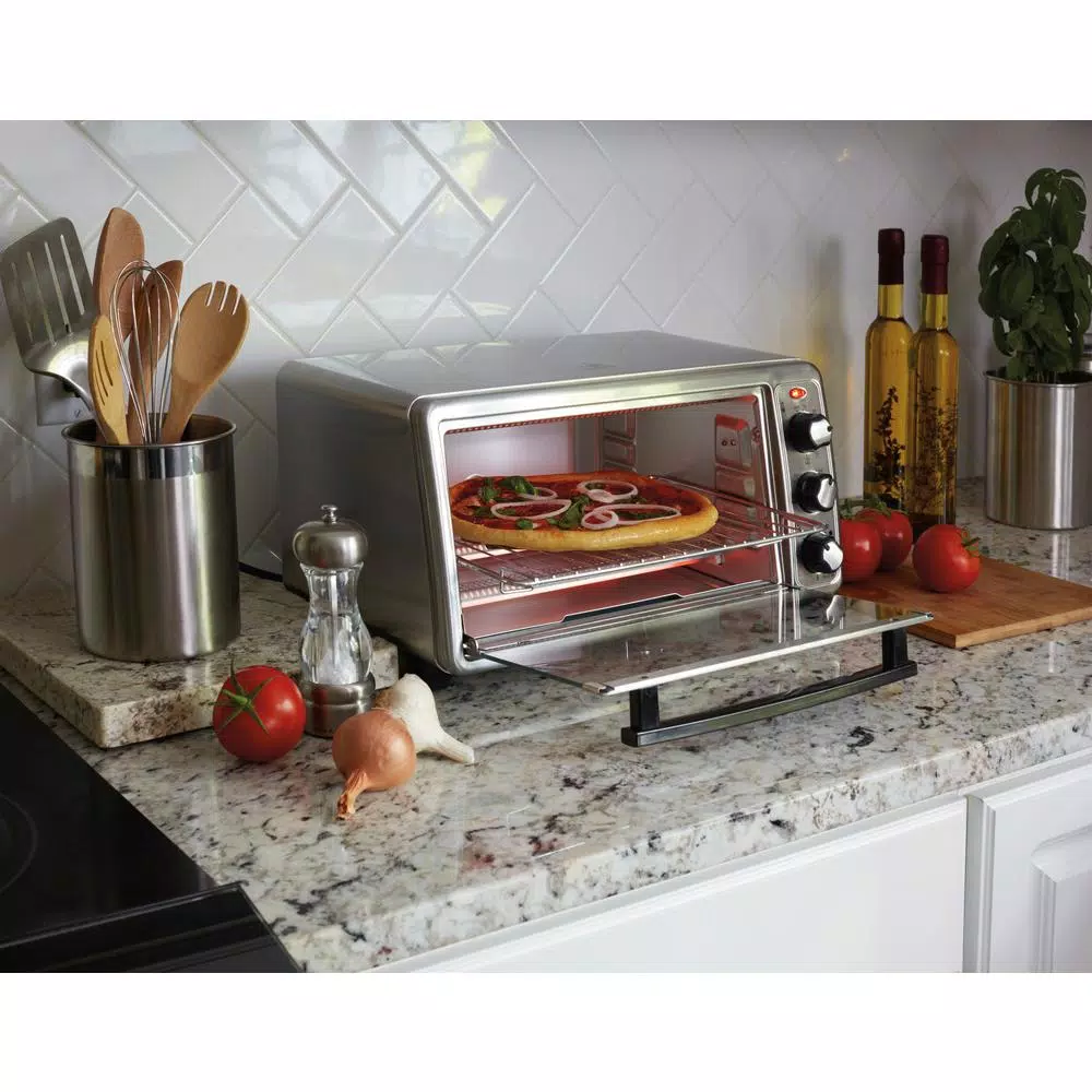 Hamilton Beach 1440-Watt 6-Slice Stainless Steel Countertop Toaster Oven