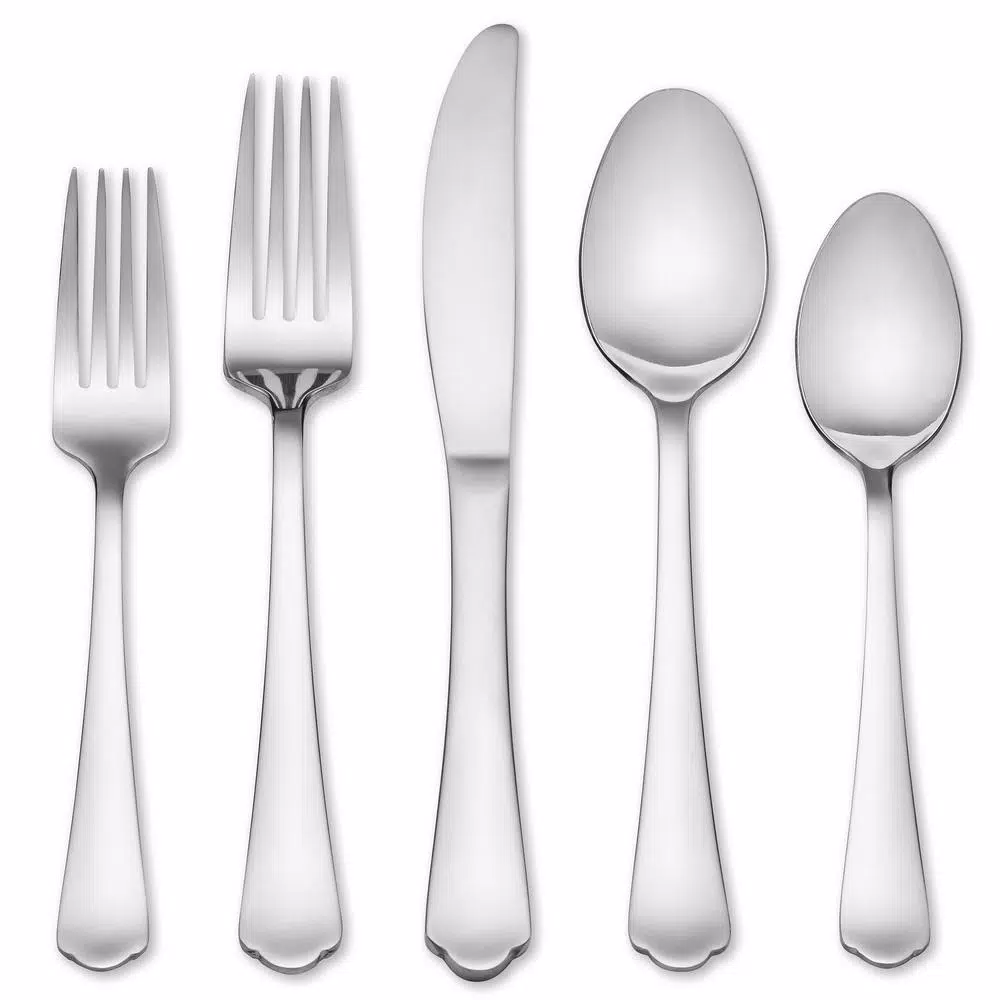 Hampton Forge Victoria 58-Piece 18/0 Stainless Steel Flatware Set, Service for 8
