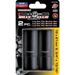 Powerbuilt 2-Piece Double-Sided Flip Lug Nut Socket Set (3/4 in., 13/16 in., 19 mm, 21 mm) thumbnail 2