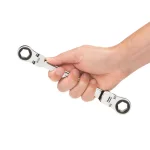 TEKTON 4-Piece Flex-Head Ratcheting Box End Wrench Set, 5/16 in. to 3/4 in. thumbnail 12