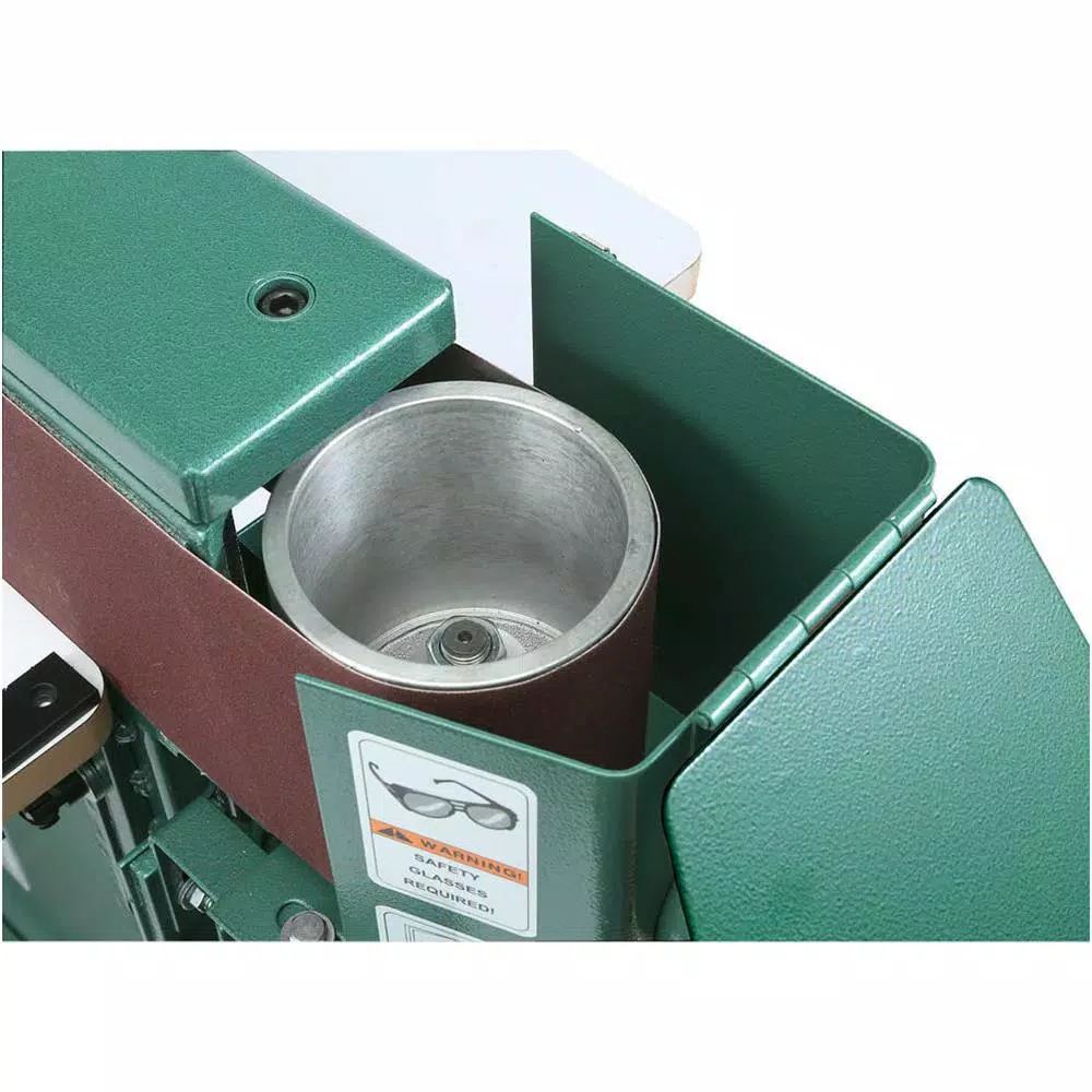 Grizzly Industrial 6 in. x 80 in. Edge Sander with Wrap-Around Table, 20A Stationary Belt Sander