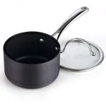 Cooks Standard 2 Qt. Hard-Anodized Aluminum Nonstick Saucepan with Glass Lid, Black thumbnail 3