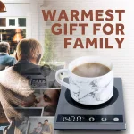 COSORI Brushed Stainless Steel Coffee Cup Warmer with LCD Display and Temperature Control thumbnail 2