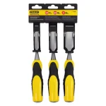 Stanley 3-Piece Wood Chisel Set, Hardened Chrome Carbon Steel Blades thumbnail 6