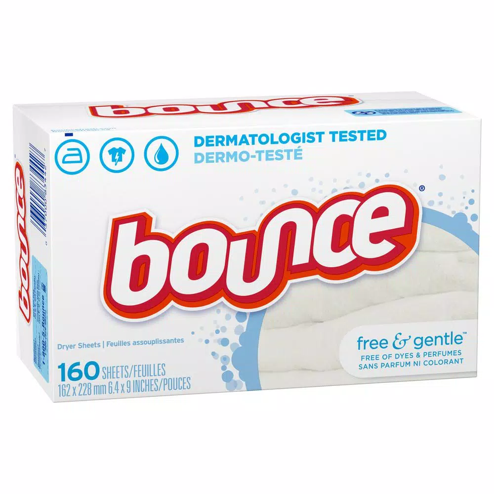 Bounce Free and Gentle Unscented Dryer Sheets, 160-Count