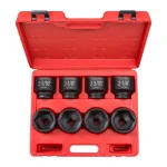 TEKTON 3/4 in. Drive 6-Point Shallow Impact Socket Set, 8-Piece thumbnail 1