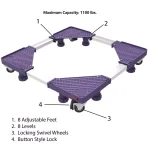 Stalwart 1100 lbs. Capacity Multi-Purpose Appliance Dolly with Adjustable Base thumbnail 3