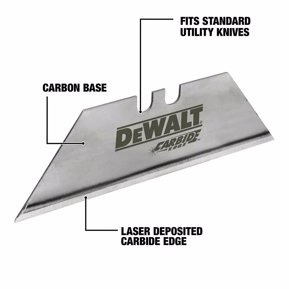 DEWALT Carbide Utility Blades, 50-Pack