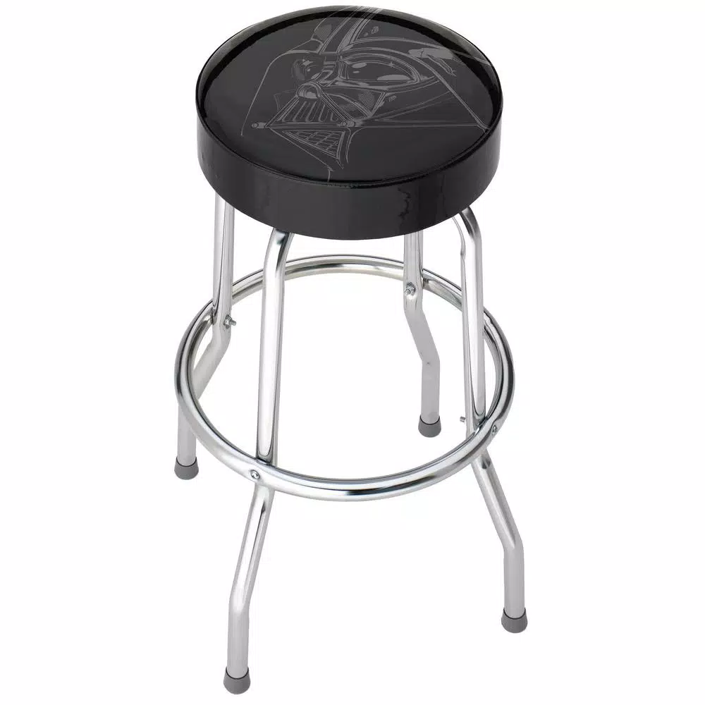 Plasticolor Star Wars Darth Vader Officially Licensed Garage Stool with Chrome Steel Construction