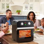 Costway 12.7 Qt. Black Air Fryer Oven with Rotisserie, 1600W Multi-Function Cooker thumbnail 3